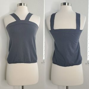 PURE NAVY Halter Top In Navy S.